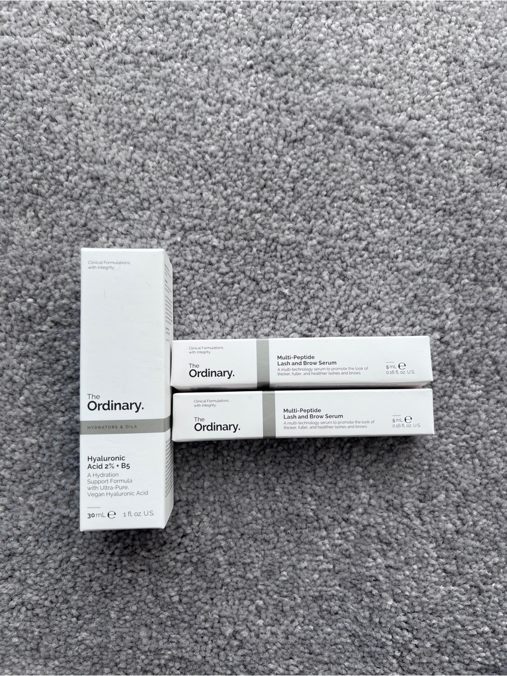 The Ordinary Hyaluronic Acid B5 and Multi-Peptide Lash and Brow Serum Bundle